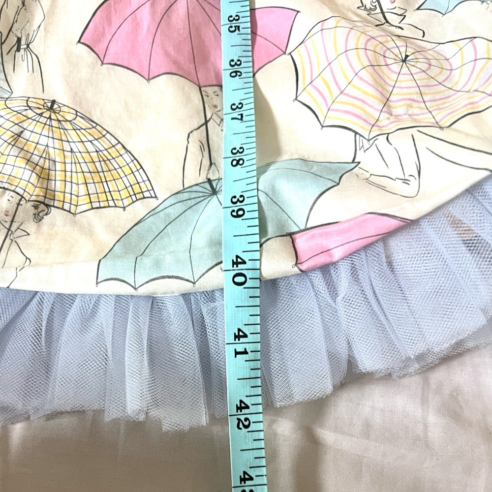 Anthro’s Kathlin Argiro Atelier, Pin-Up Umbrella Dress,Crinoline Hem,Size 10/12 - Picture 10 of 12